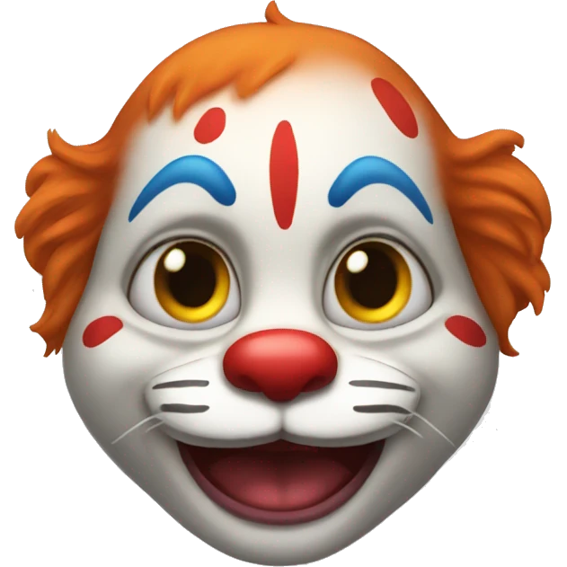 Un gato payaso emoji