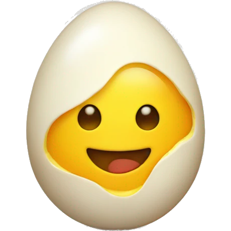 smiling egg yolk emoji