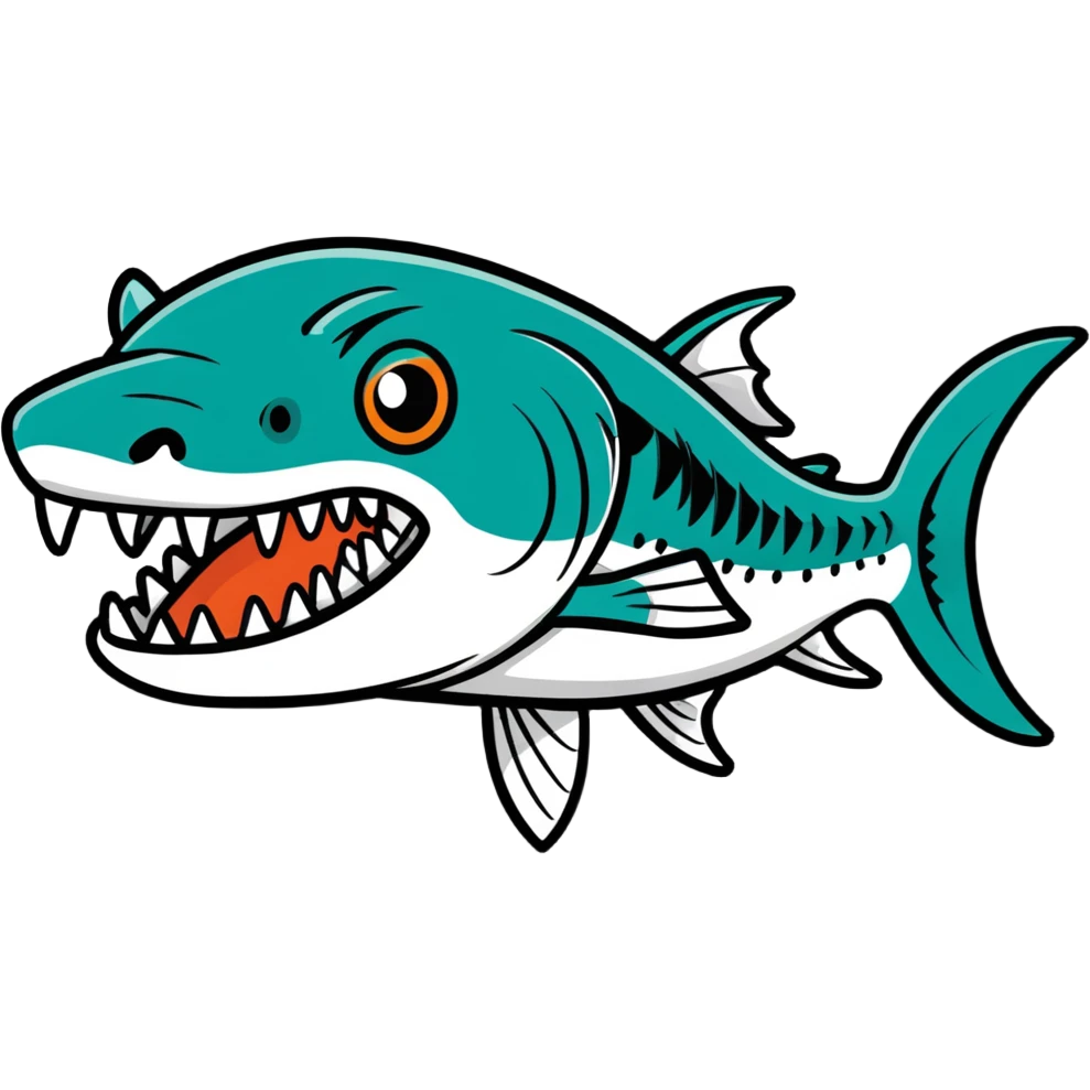 barracuda with big teeth emoji