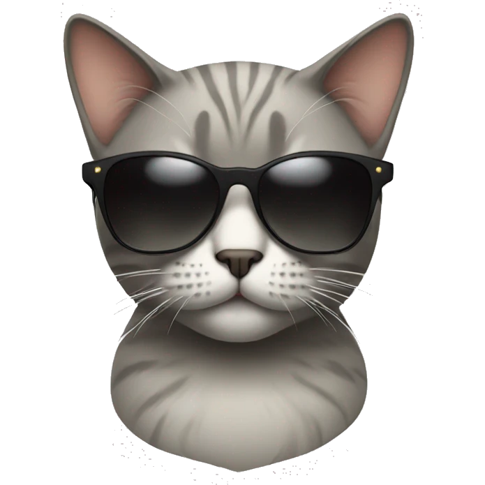 Cat with sunglasses emoji