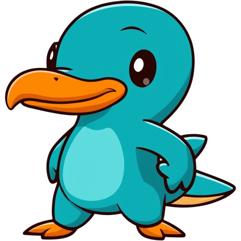 Perry the Platypus in agent pose emoji