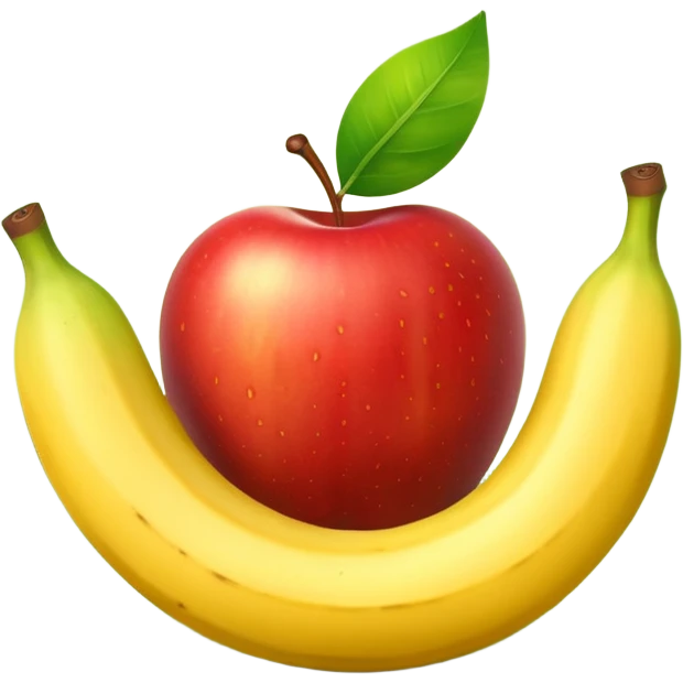 Colorful fruits with glowing antioxidant particles, cell protection, bright clean colors, simple emoji style emoji