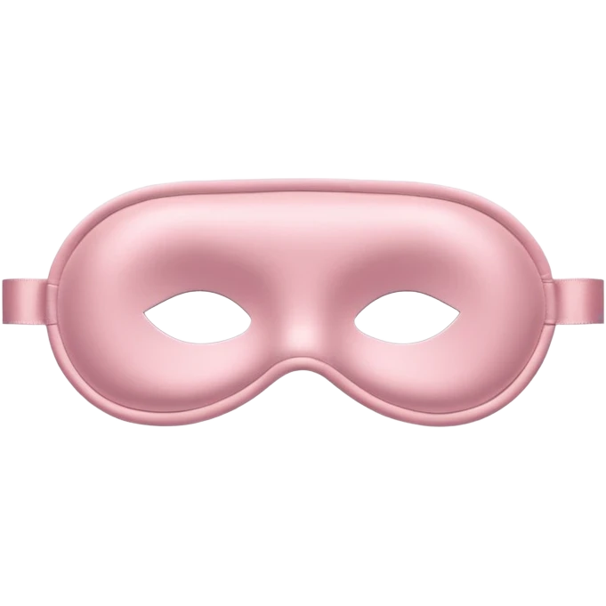 Powder pink sleep mask satin  emoji