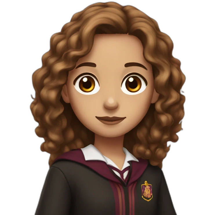 Hermione Granger with brown eyes emoji