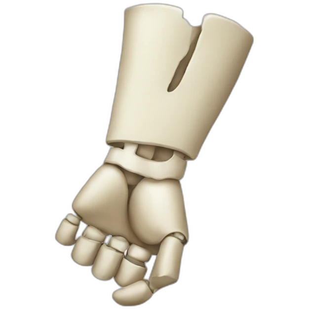 broken arm bone emoji