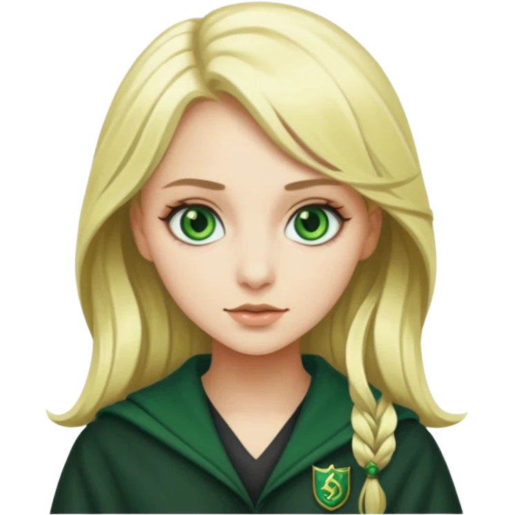 hot blonde Slytherin girl emoji