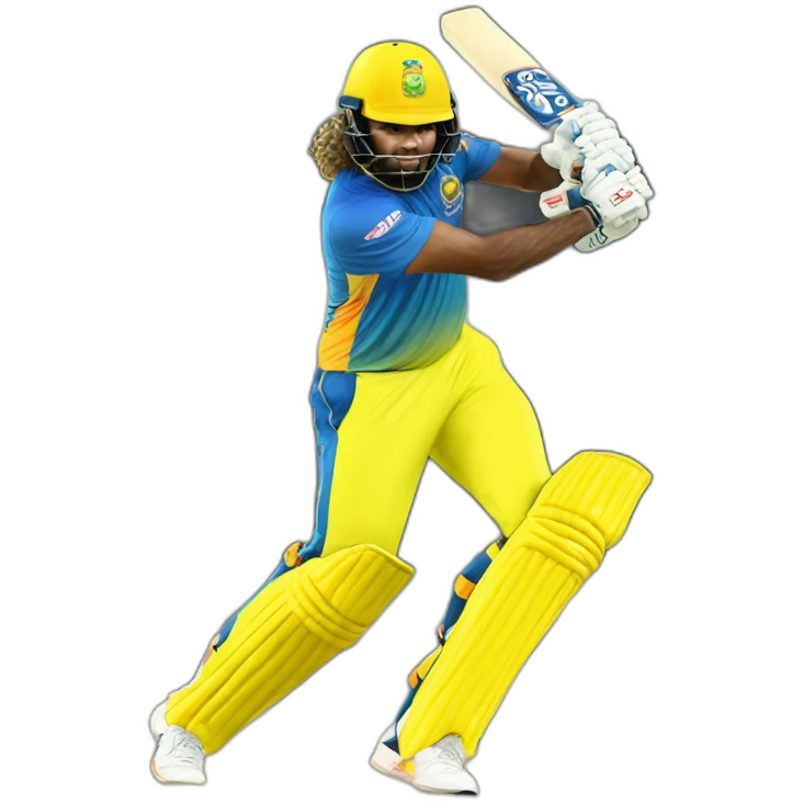 Lasith Malinga swings bat emoji