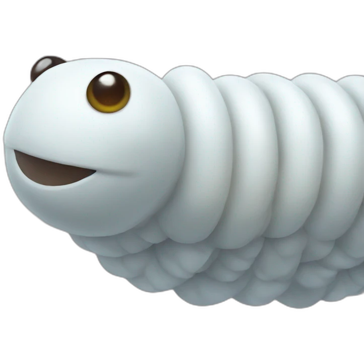 White caterpillars emoji