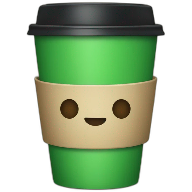 green coffee cup emoji