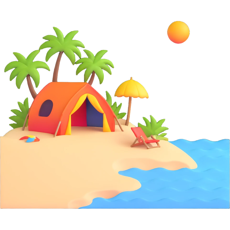 tropical beach paradise emoji