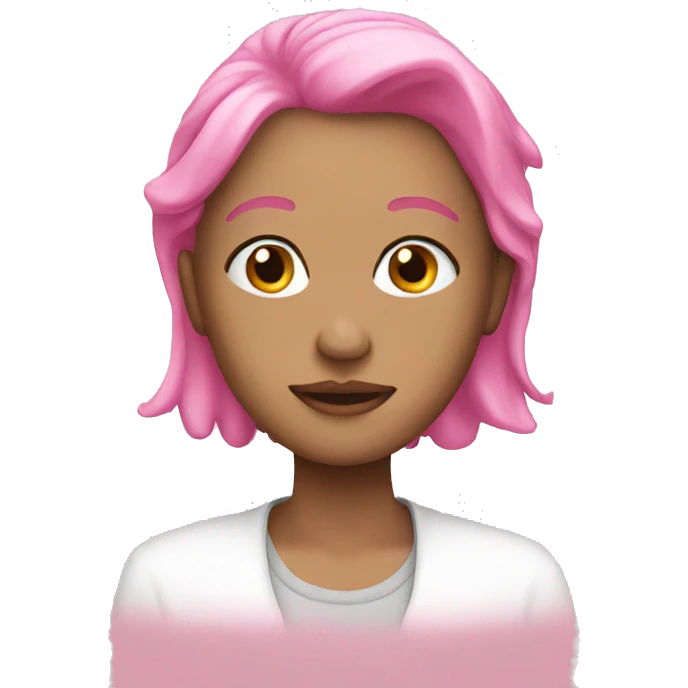 Pink  emoji
