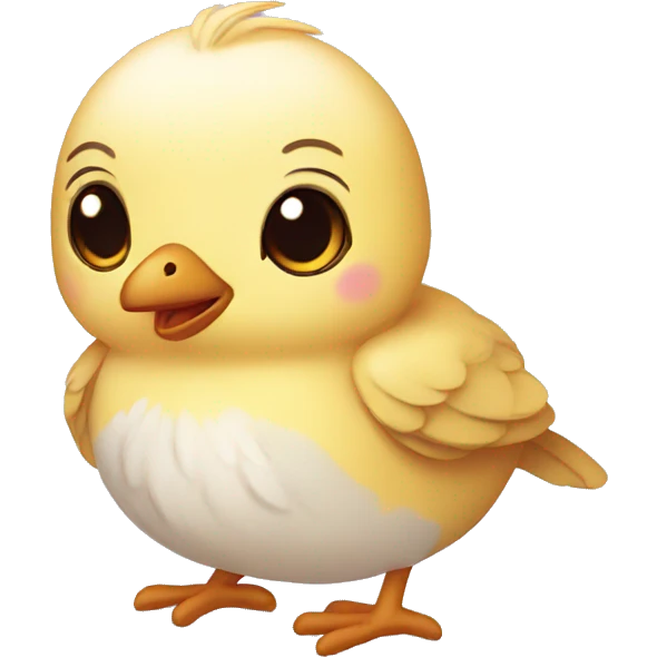 Cute bird chick emoji