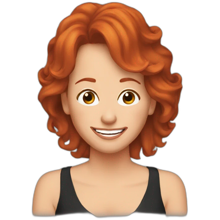 reba mcentire with red hair crying laughing emoji