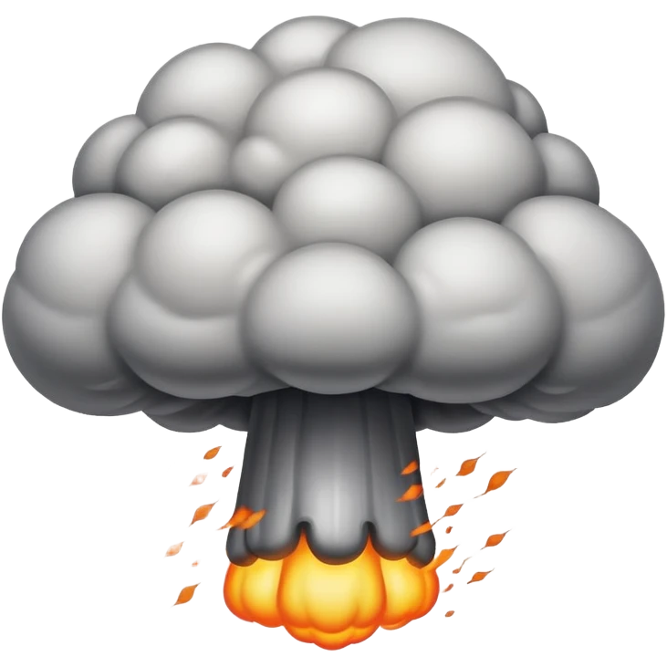 atom bomb mushroom cloud emoji