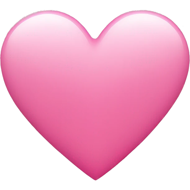 Pink heart  emoji