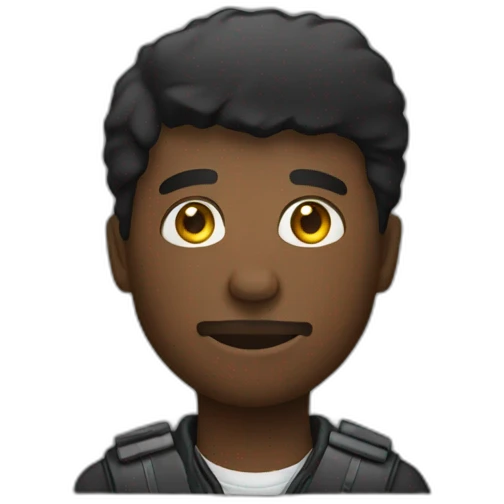Black man photographer emoji