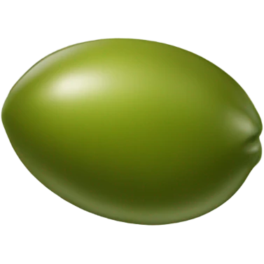 single green olive emoji