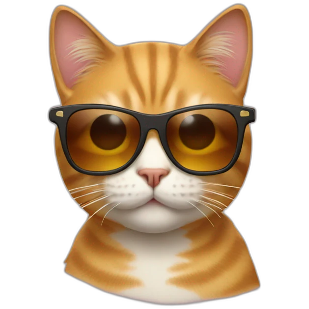 Cat with sunglasses emoji