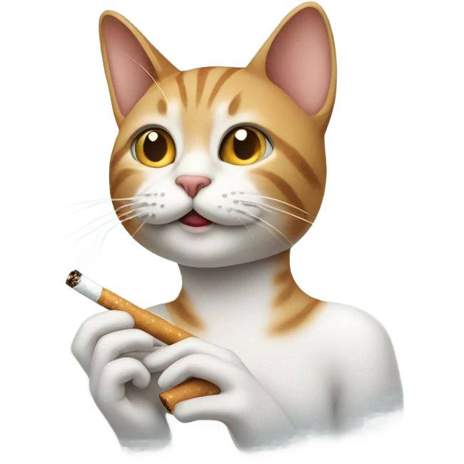 cat smoking  emoji
