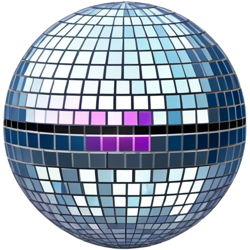 Shining disco ball emoji