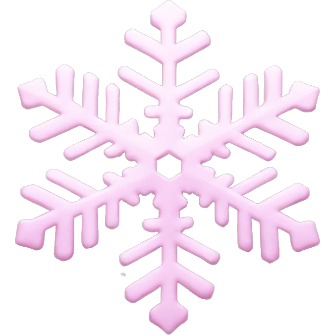 pastel pink snowflake  emoji