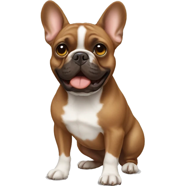 Brown French bulldog emoji