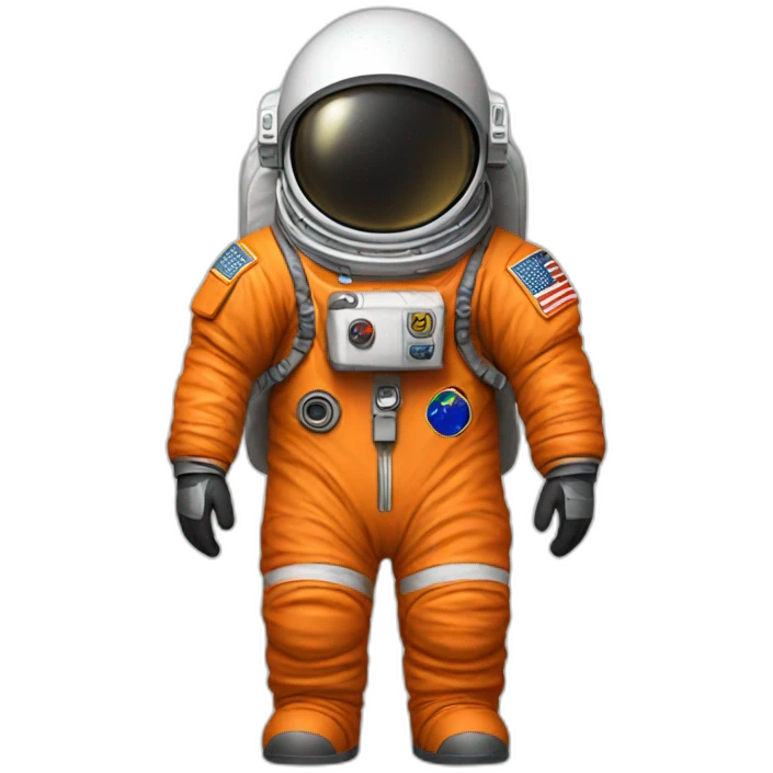 astronaut orange suit emoji