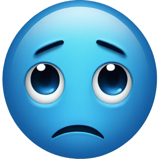 2 blue balls crying emoji