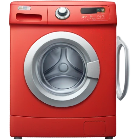automatic washing machine red emoji