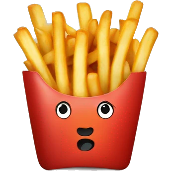 french fries with hotdog in bowl emoji