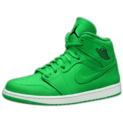green air jordan emoji