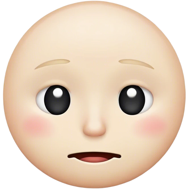 Sad face with smile mouth emoji