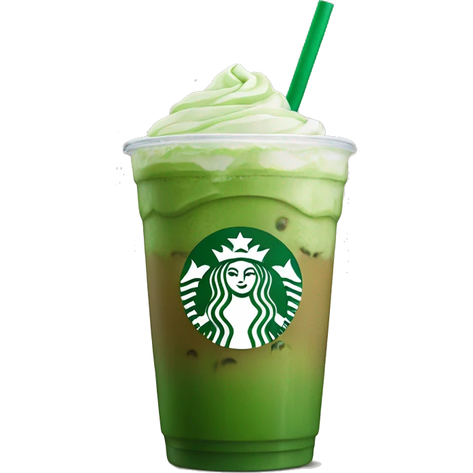 Starbucks iced matcha latte emoji