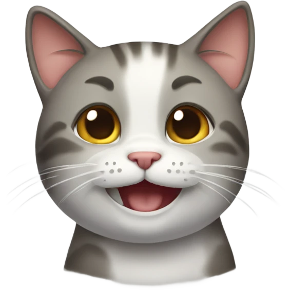 A happy cat emoji