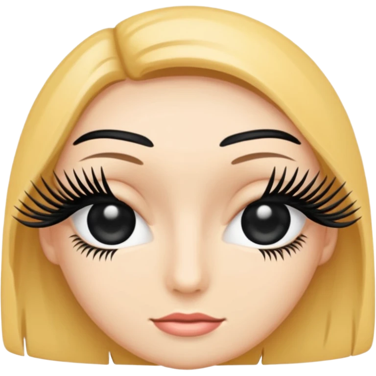 A 2d standard eyelash to hide passwords emoji emoji