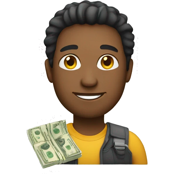 man holding money emoji