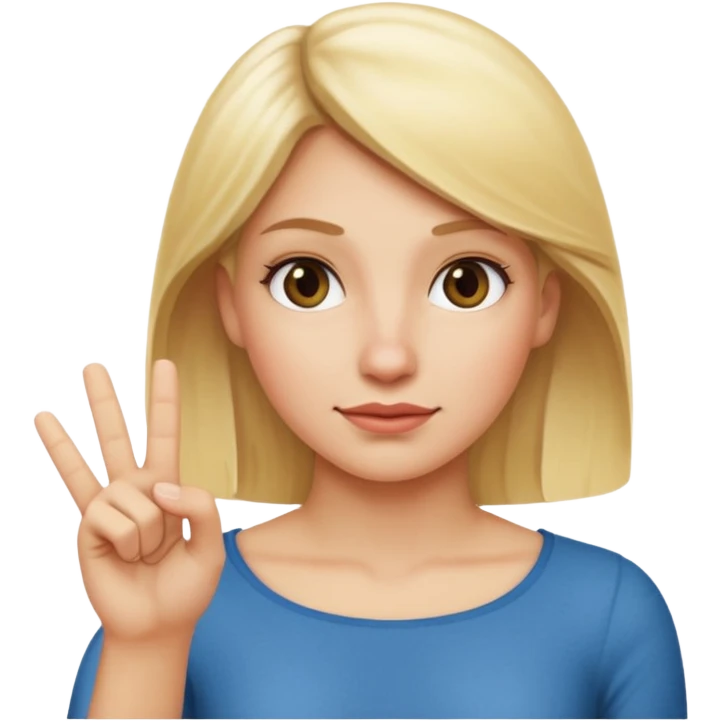 mulher loira Fazendo Gesto De “Não” em Apple iOS 10.0 emoji