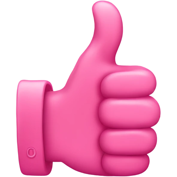 Pink thumbs up emoji