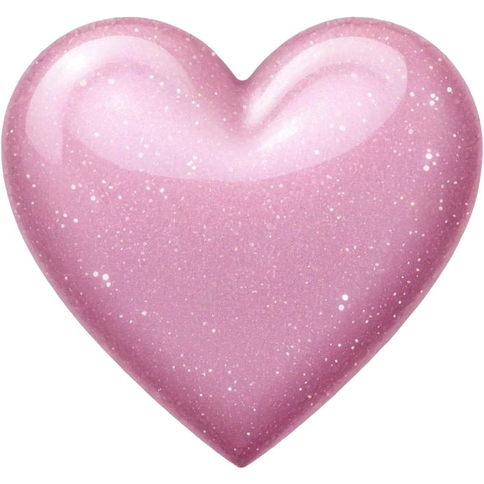 Pale pink glitter heart emoji