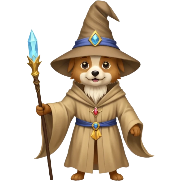 Dog wizard emoji