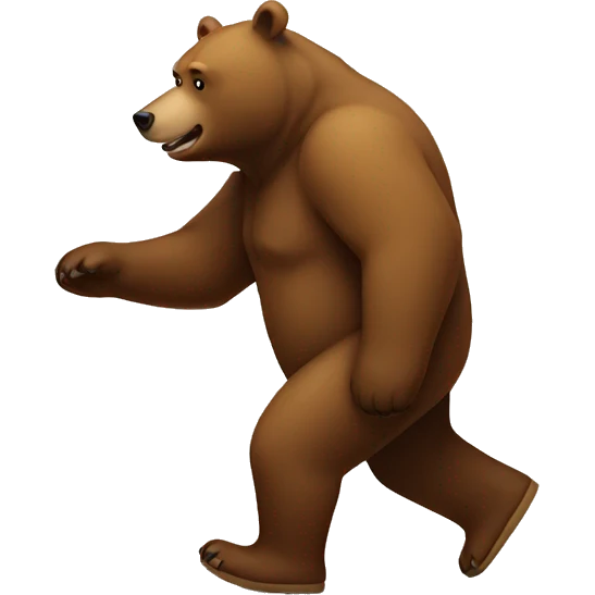 bear walking emoji