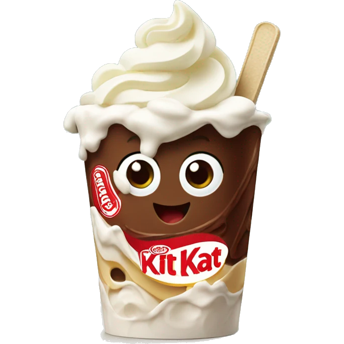 KitKat frozen yogurt emoji