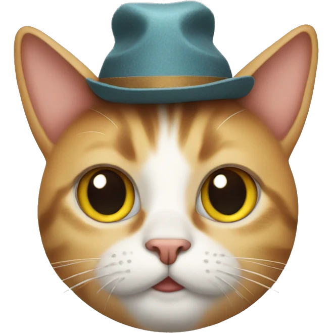 Cat with a hat  emoji