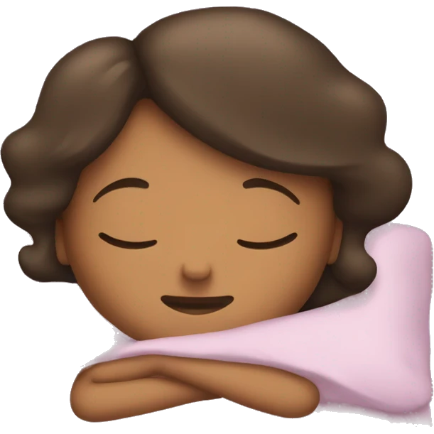 The girl is sleeping in bed emoji