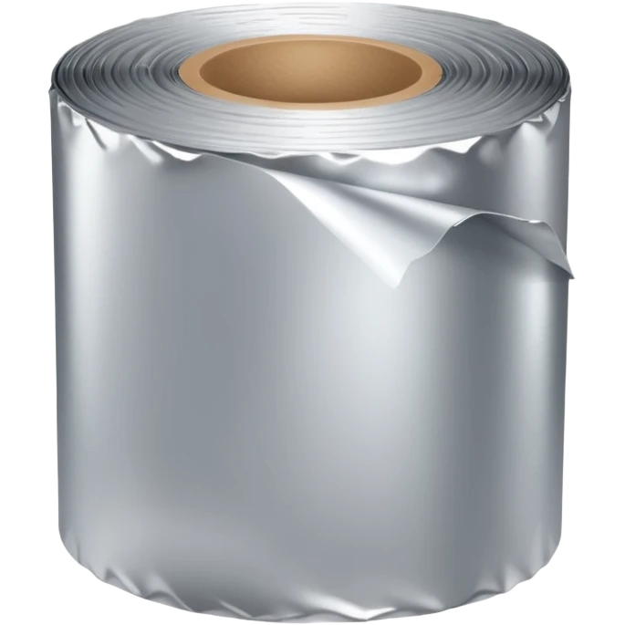 silver foil large thin roll emoji