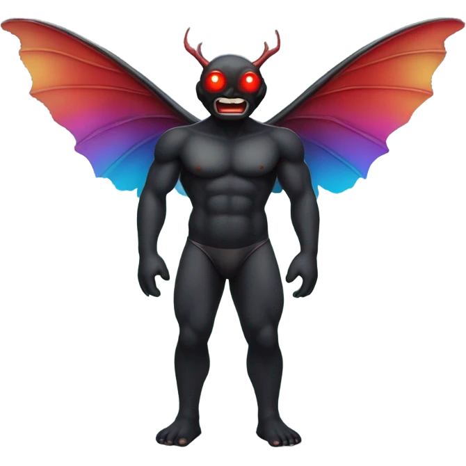 Mothman in a speedo emoji