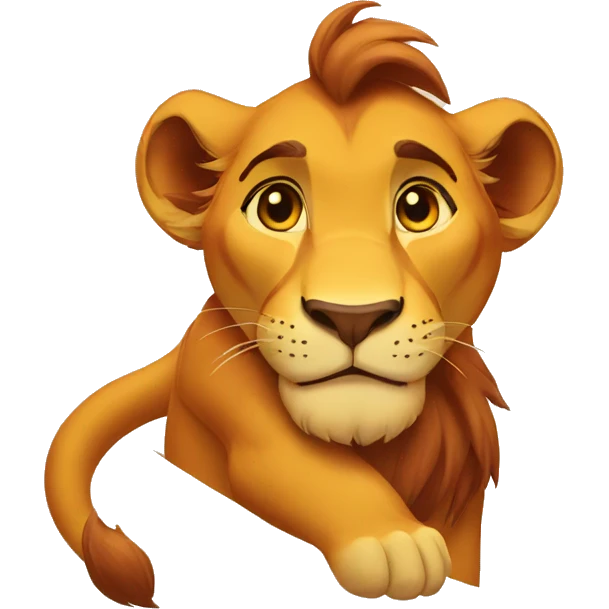 Simba lion king emoji