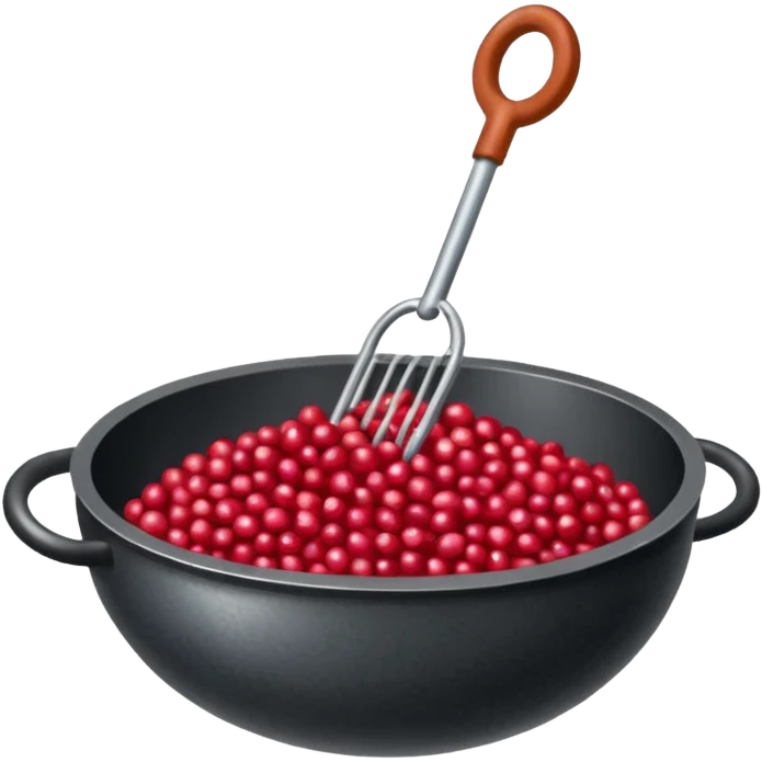 Un tamis avec des trous pour séparer les épicarpes des baies de sichuan des graines noires emoji