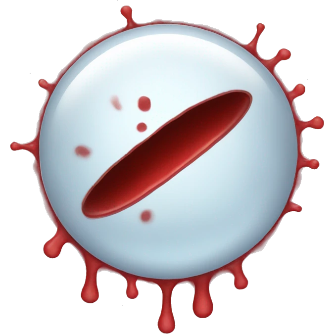 Platelet of blood emoji