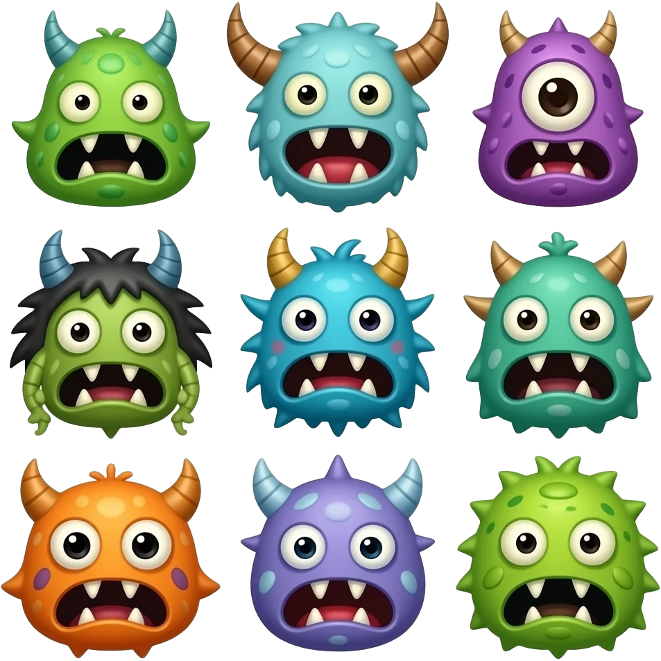 👹👺 Creepy Monsters emoji